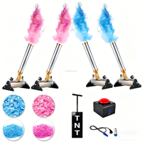 Canon à poudre électronique télécommandé pour révélation du sexe, machine à confettis et fumée pour baby shower, mariage, fête de remise de diplôme