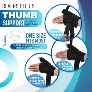 JK030 tali pergelangan tangan Neoprene dapat diatur sandaran jempol sejuk untuk Tendonitis Arthritis tangan kiri kanan jempol - Product Image 5