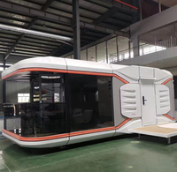 Cápsula Espacial Prefabricada Moderna con Energía Solar, Estructura de Acero, Hotel Turístico, Panel Sándwich para Exteriores, Cabaña Personalizada