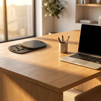 Prise de courant universelle encastrable de table, nouveau modèle, mini, noire, IP44, avec port USB, 16A, pour mobilier de bureau