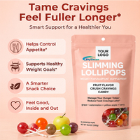 Sucettes Minceur OEM/ODM en Gros – Complément Alimentaire pour la Gestion du Poids, Saveur Fruitée, Faible en Calories, Bonbons Coupe-Faim – 30 Unités