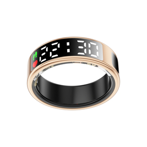 ZYO Dernière Bague Intelligente en Acier Inoxydable avec Écran d'Affichage, Moniteur de Fréquence Cardiaque, Oxygène Sanguin, Suivi du Sommeil, Compteur de Pas, Détection de Mouvement, Étanchéité - Product Image 3