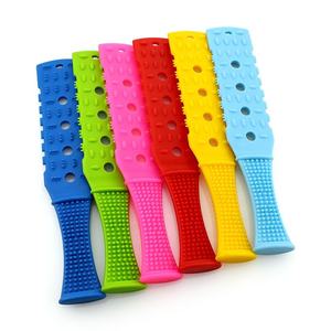 Meridian Pat <span class=keywords><strong>Massage</strong></span> Hammer und Long Knock Back Plank Gummi Health Stick <span class=keywords><strong>Massage</strong></span> gerät Beat Board Körperpflege zubehör Silikon - Product Image 5