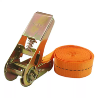 Sangle d'arrimage à cliquet de 25 mm (1 pouce), mini-sangle sans crochet pour moto, trottinette électrique et fixation de siège bébé