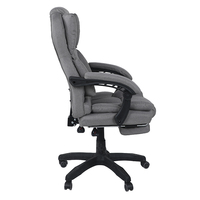 Chaise de bureau ergonomique contemporaine grise avec hauteur réglable et pivotante pour bureau à domicile - Vente en gros