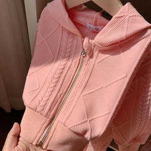 Nueva llegada 2 uds. Ropa de moda para niños, trajes de otoño, chaqueta con capucha de manga larga, conjunto de pantalones acampanados para niñas - Product Image 4