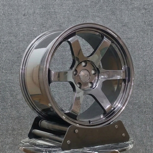 Rines Forjados Personalizados Estilo TE37 de 17 18 19 20 Pulgadas 5x112/5x120/5x114.3/5x130 para VW Golf MK <span class=keywords><strong>BMW</strong></span> <span class=keywords><strong>M3</strong></span> <span class=keywords><strong>E36</strong></span>/E46 Audi A4 Mercedes Clase C - Product Image 2