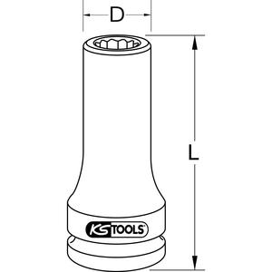 KS TOOLS 3/4 "MAN Toma de culata E22 - Product Image 2