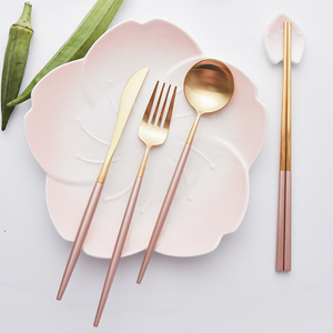 Venta superior para cubiertos chapados en oro de la boda de <span class=keywords><strong>amazon</strong></span> - Product Image 2