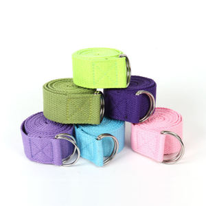 Correa de Yoga de Algodón Orgánico Personalizada con Diseño de Logotipo, Correa de Estiramiento para Yoga - Product Image 1