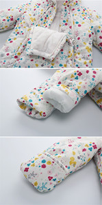 Tutine Invernali OEM in Pile per Neonati, Salopette Spesse e Calde per Bambini Piccoli con Chiusura a Cerniera, Stampa in Poliestere - Product Image 6