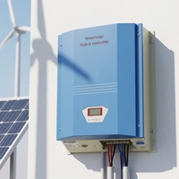 POLOGNE CHAUDE CE 5000w Énergie Libre 220V 380V Éolienne Générateur 5KW 3KW 2KW Maison Éolienne Verticale avec Onduleur Hybride DEYE