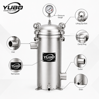 Filtro de Seguridad Industrial Multicore para Pretratamiento de Agua por Ósmosis Inversa, Reciclaje de Aguas Residuales y Protección de Membranas