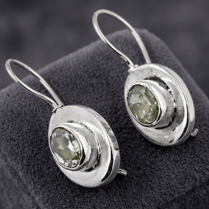 Pendientes de Plata de Ley 925 con Circonitas y Piedras Preciosas de Calidad AAA de Art Palace Classic, Regalo para Bodas y Fiestas, Tamaño Personalizado - Product Image 3