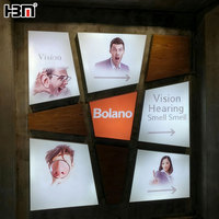 Marco de Aluminio Extruido Resistente para Caja de Luz, Marco de Caja de Luz de Tela SEG Grande Personalizado de Fábrica para Señalización Publicitaria en Centros Comerciales