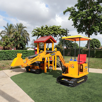 Equipo de Juegos Infantiles Popular, Parque Infantil al Aire Libre, Excavadora de Diversión Grande WZD-3