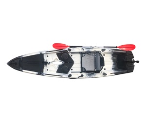 Single Seat Fishing Boat Hard Plastic Canoe Kayak handle plastic kayak For Fishing
