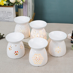 Ceramic <strong>Oil</strong> <strong>Burner</strong> Flower Aroma <strong>Burners</strong> Assorted Wax Warmer Aromatherapy Tarts Holder Candle <strong>Scented</strong> Diffuser Home Bedroom Decor - Product Image 3