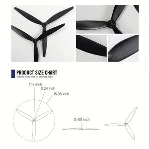 Hélices de Repuesto al por Mayor de 15x7x3 para Drones DJI FPV, Accesorios, Hélices de Bajo Ruido - Product Image 6