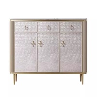 Buffet italien de luxe en bois simple et moderne pour la maison armoire à chaussures pour l'entrée du salon nouvelles coquilles pour la chambre à coucher