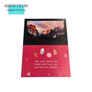 Christmas Greeting <b>Cards</b> A5 Size Personalised Christmas Wishes <b>Gift</b> <b>Card</b> Festival Advent Calendar Art Paper Film Lamination - Product Image 2