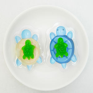 दो-टुकड़ा कछुए पैटर्न मिटी कैंडी फैक्टरी पूरी बिक्री निजी लेबल फल गमी - Product Image 3