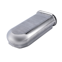 Kit d'admission d'air de capot de style Hilborn en aluminium noir ou argenté, lisse et poli, pour carburateurs doubles ou quadruples
