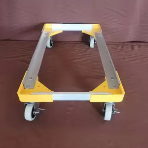 Platform Lift Trucks Smoothly Approach All Directions High Capacity Lightweight Polypropylene 1000lbs Plastic Mover Dolly