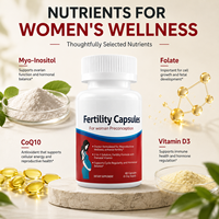 Capsules de soutien à la fertilité 60 gélules OEM Marque privée Supplément de préconception Formule de vitamines prénatales Vente en gros Direct usine