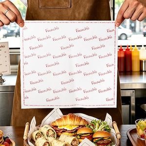 Custom Printed Coated Disposable Grease Proof Wrapping <b>Paper</b> Food Grade Sandwich <b>Paper</b> for Hamburger Packaging - Product Image 6
