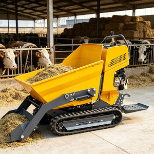 Mini-excavatrice agricole portative sur chenilles autopropulsée, idéale pour l'élevage en ferme - Product Image 1