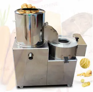 Automatic High Quality Vegetable Potato Washer and Peeler Low Consumption Potato Chips Maker Slicer