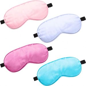 Luxury Mulberry Silk Custom Embroidery Logo Soft Skin-Friendly <b>Sleep</b> Adjustable Strap Light Shading Eye <b>Mask</b> - Product Image 1
