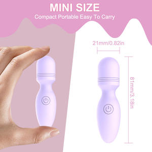 Delove Bowling Mini Stick 10 frekuensi USB isi ulang tongkat pijat wanita menyenangkan kecil AV <span class=keywords><strong>Vibrator</strong></span> untuk dewasa - Product Image 5