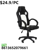 Chaise de jeu ergonomique en cuir à prix bas pour ordinateur et simulateur de course