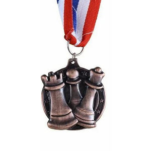 Médailles de sport personnalisées <span class=keywords><strong>en</strong></span> alliage de zinc, médailles d'honneur russes Lavigifts, médailles de jeu d'échecs vierges miraculeuses avec ruban - Product Image 3