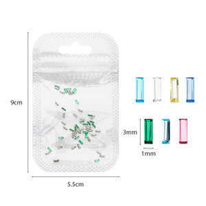 <span class=keywords><strong>Piedras</strong></span> <span class=keywords><strong>de</strong></span> zirconia K9 para decoración <span class=keywords><strong>de</strong></span> <span class=keywords><strong>uñas</strong></span>, <span class=keywords><strong>con</strong></span> base plana y borde <span class=keywords><strong>de</strong></span> diamante, en forma <span class=keywords><strong>de</strong></span> tira pequeña y larga, <span class=keywords><strong>con</strong></span> brillo y destellos, estilo francés, mini <span class=keywords><strong>piedras</strong></span> - Product Image 3