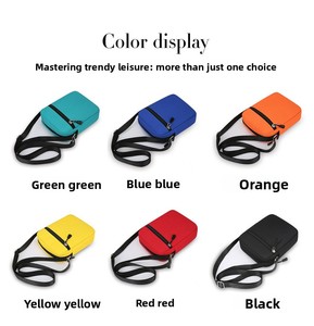 <span class=keywords><strong>Sac</strong></span> à bandoulière pour téléphone portable, <span class=keywords><strong>sac</strong></span> à bandoulière pour <span class=keywords><strong>homme</strong></span> et femme, nouveau design tendance, léger, imperméable, en polyester, quotidien - Product Image 2