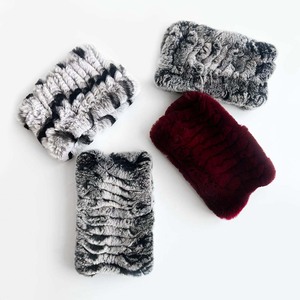 <span class=keywords><strong>Snood</strong></span> en fourrure de lapin Rex véritable 100% tissé à la main pour <span class=keywords><strong>femme</strong></span> - Doux et ultra chaud, coupe-vent, essentiel pour l'hiver en extérieur - Product Image 6