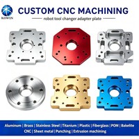 Plaque de transition OEM personnalisée en aluminium pour changeur d'outils robotisé, plaque de couplage de précision fabriquée par CNC pour accessoires de préhenseur robotique