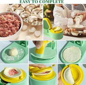 Multifuncional <span class=keywords><strong>2</strong></span> en 1 plástico Dumpling Skin Presser y Maker Mold Mini Home Kitchen Baking Pastry Cutter & Tool - Product Image 3