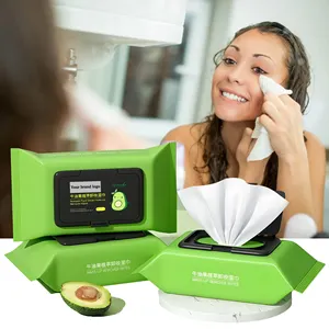 Disposable Skin Care Avocado biodegradable makeup wipes makeup remover wipes mini make up wipes for face cleaning