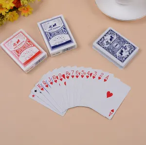 Baralho para jogar cartas, baralho duplo de cartas brilhante jogo de poker texas hold'em poker à prova d' água durável
