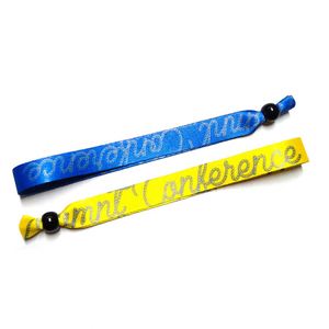 Bracelets en tissu polyester tissé personnalisés à logo, colorés, en gros, pour fêtes et événements - Product Image 5