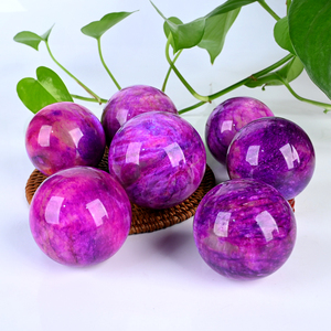 Hotsale Polished Natural Purple Moonstone <b>Crystal</b> Sphere Healing Gemstone <b>Crystal</b> <b>Ball</b> Ornament for Home Decor - Product Image 2