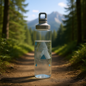 ขวดน้ำใส Emsa Tritan 0.7 ลิตร ลายเรขาคณิต ฝาเปิดดื่มได้โดยตรง สำหรับตั้งแคมป์และกิจกรรมกลางแจ้ง - Product Image 3