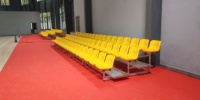 Chaises d'extérieur portables en aluminium avec dossier en plastique, anti-corrosion, sièges mobiles pour gradins