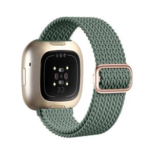 <span class=keywords><strong>Fitbit</strong></span> Sense 2、<span class=keywords><strong>Versa</strong></span> <span class=keywords><strong>3</strong></span>/4対応、調節可能なナイロン製ストレッチウォッチバンド、通気性のある織りスポーツストラップ、スマートウォッチOEMカスタム卸売 - Product Image 4