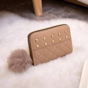 <span class=keywords><strong>2023</strong></span> femmes en cuir PU petit pli accordéon portefeuille fermeture à glissière RFID bloquant la fonction antivol porte-carte de crédit sac à main - Product Image 4
