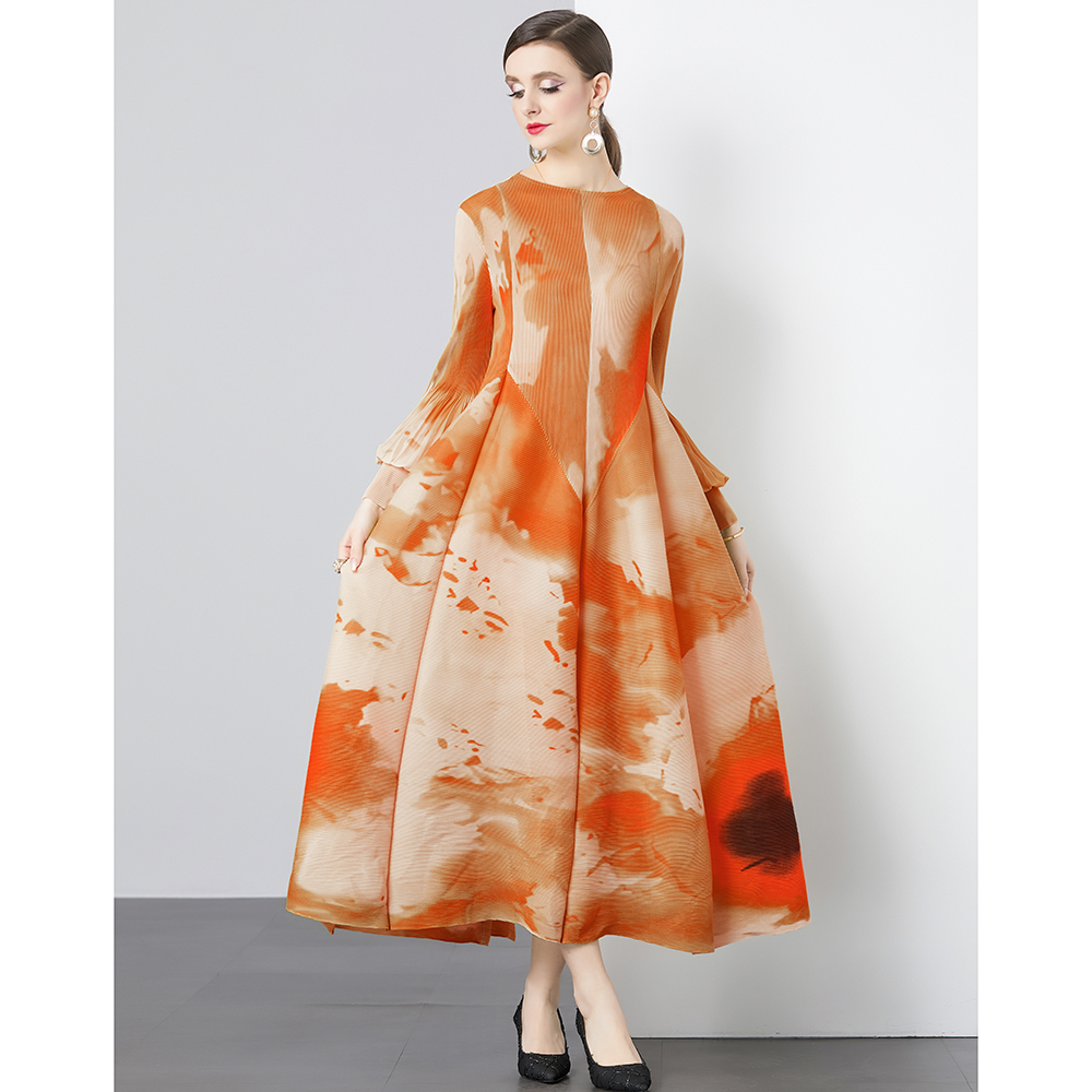 chinese dress ladies Lunar Garden Pleated Dress Xs main image 0